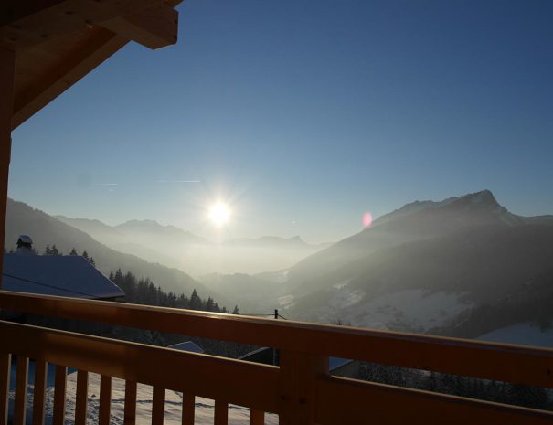 vue chalet grand bornand