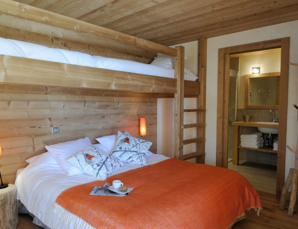 chambre comfortable chalet